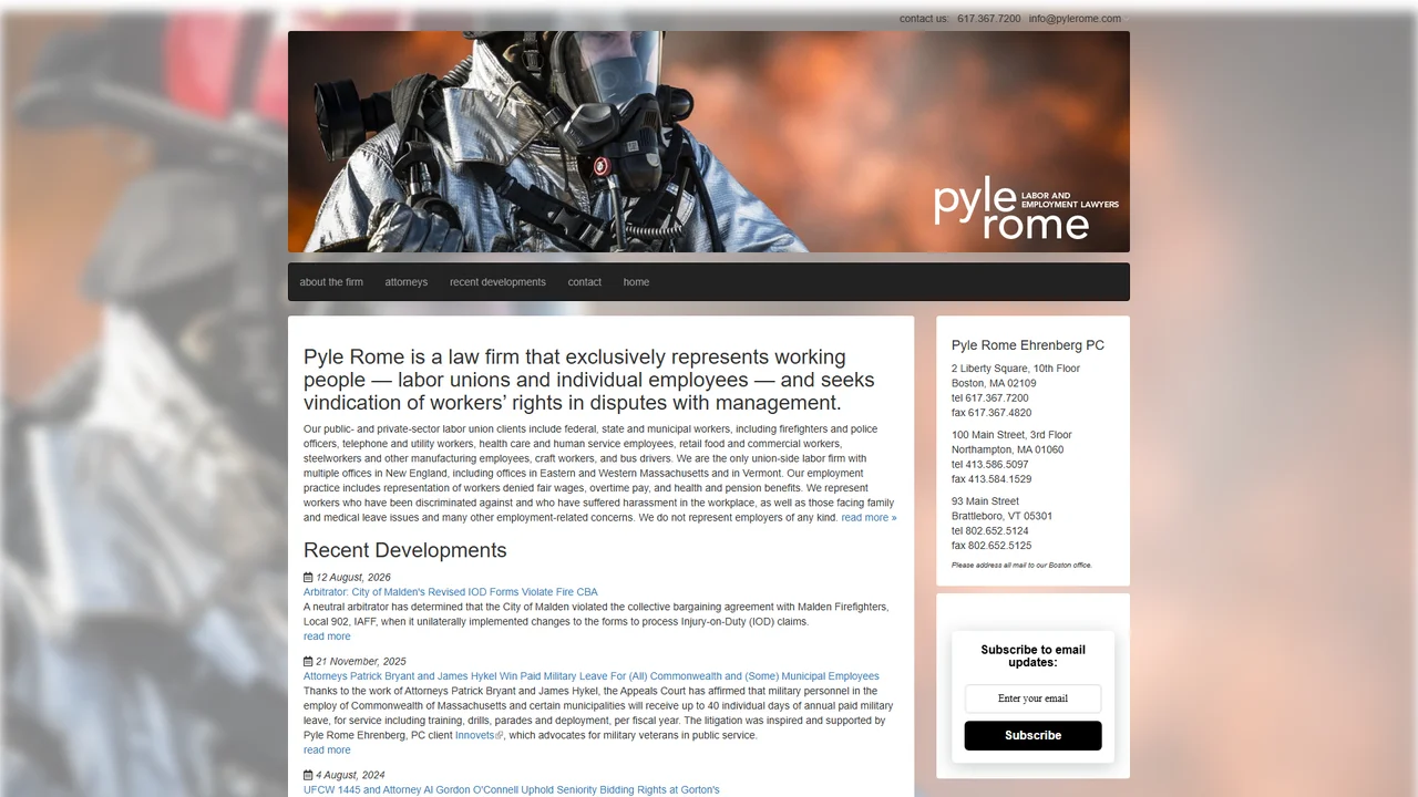 Pyle Rome Ehrenberg PC - Boston, MA office in Boston, Massachusetts