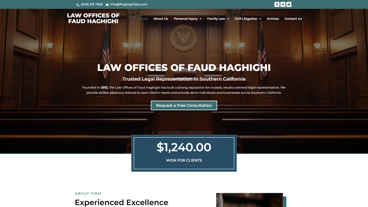 Law Offices of Faud Haghighi - Tustin, CA office in Tustin, California