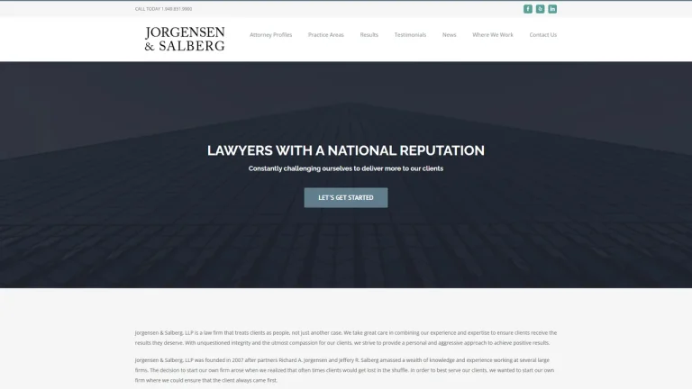 Jorgensen & Salberg, LLP. - Tustin, CA - Attorney in Tustin