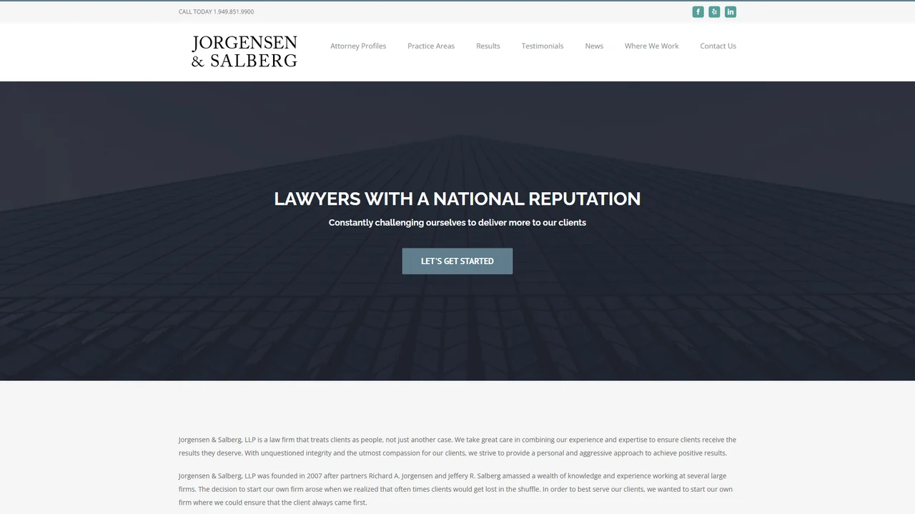 Jorgensen & Salberg, LLP. - Tustin, CA office in Tustin, California
