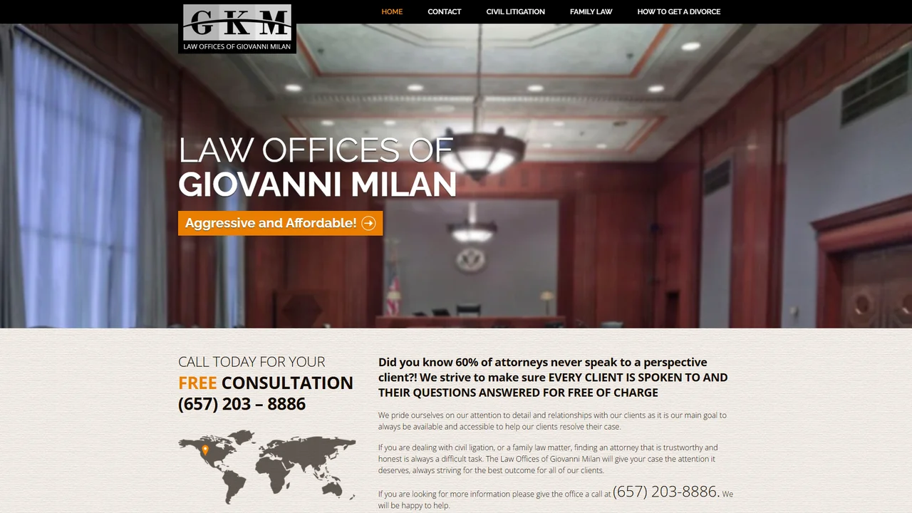 Law Offices of Giovanni Milan - Tustin, CA office in Tustin, California