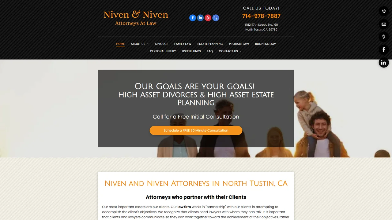 Niven and Niven Attorneys at Law - Tustin, CA office in Tustin, California