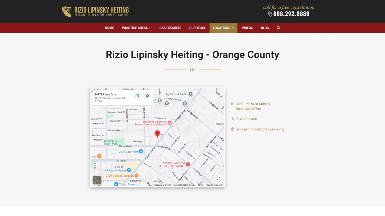 Rizio Lipinsky Heiting, PC - Tustin, CA office in Tustin, California
