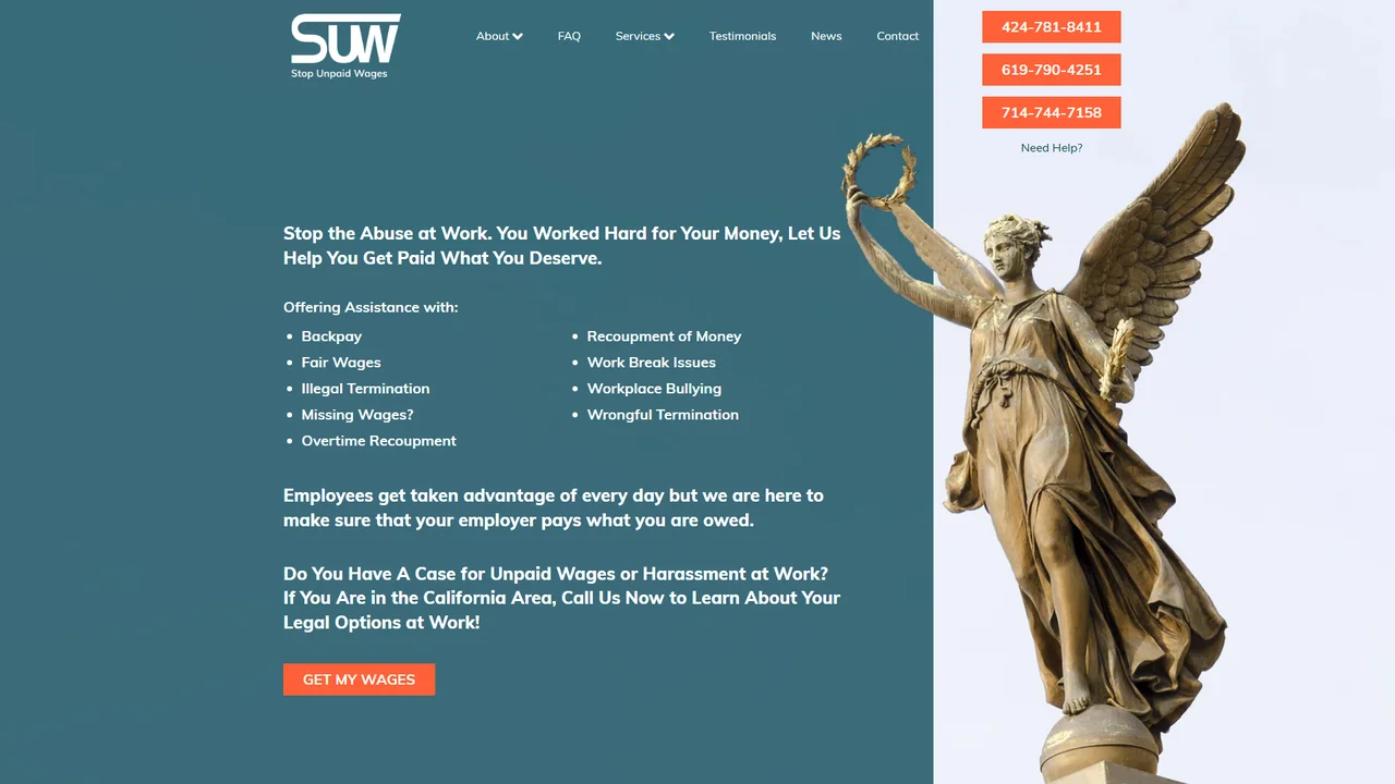 Stop Unpaid Wages - Tustin, CA office in Tustin, California