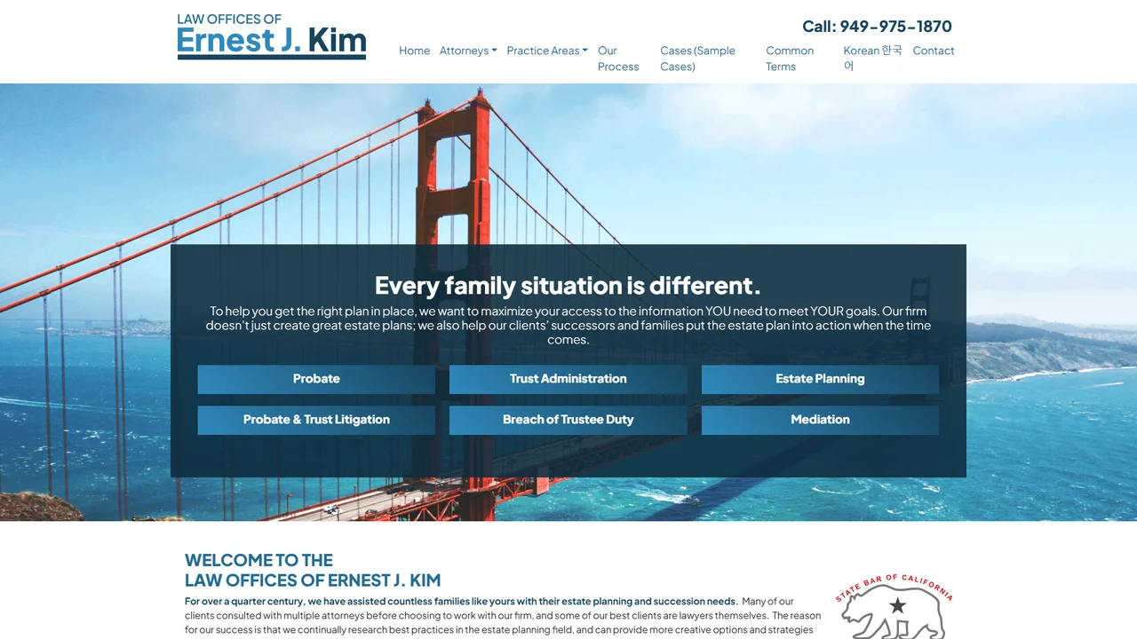 Law Offices of Ernest J. Kim - Tustin, CA office in Tustin, California