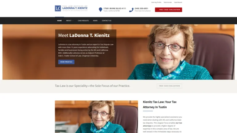 Kienitz Tax Law - Tustin, CA - Attorney in Tustin