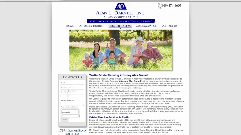 Alan L. Darnell Tax Attorney - Tustin, CA - Attorney in Tustin