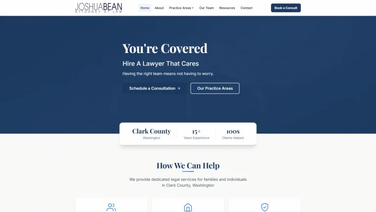 Joshua J. Bean, PLLC - Vancouver, WA - Attorney in Vancouver
