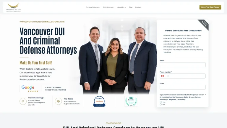 VanWa Legal PLLC - Vancouver DUI & Criminal Defense Lawyer - Vancouver, WA - Attorney in Vancouver