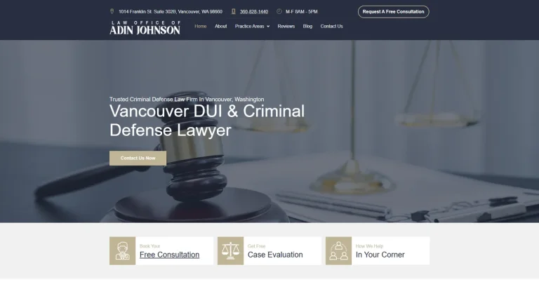 Law Office of Adin Johnson - DUI & Criminal Defense Attorney - Vancouver, WA - Attorney in Vancouver
