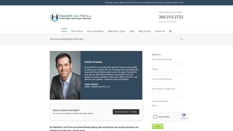 Hackett Law Firm - Vancouver, WA - Attorney in Vancouver