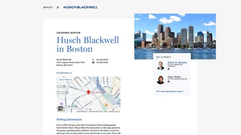 Husch Blackwell LLP - Boston, MA - Attorney in Boston