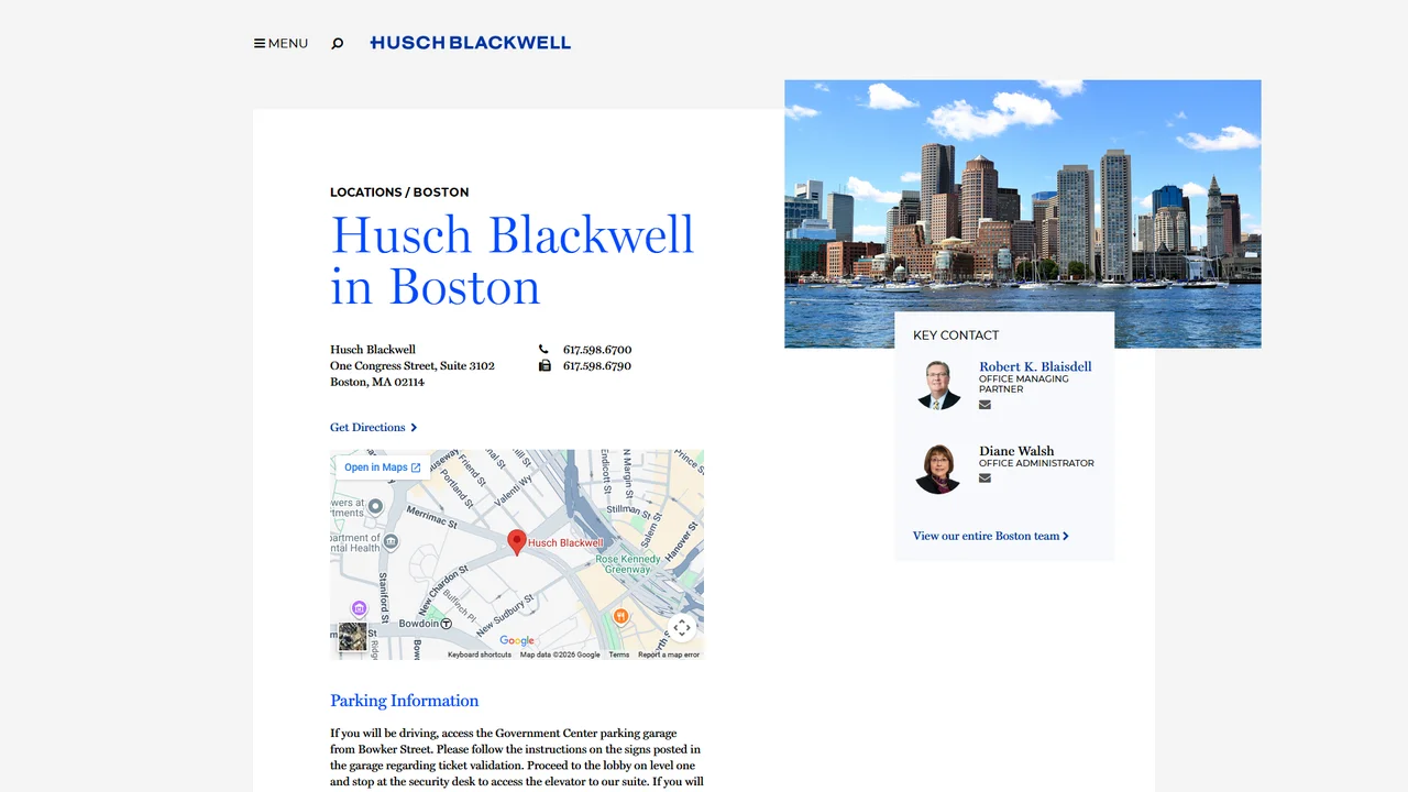 Husch Blackwell LLP - Boston, MA office in Boston, Massachusetts