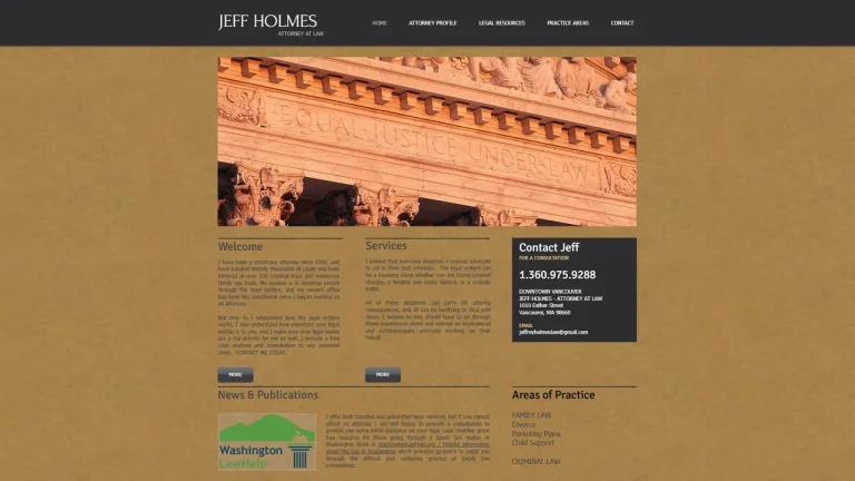 Holmes Law Firm, PC - Jeff Holmes - Attorney at Law - Vancouver, WA - Attorney in Vancouver