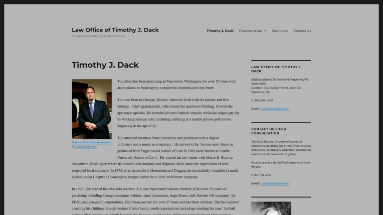 Law Office of Timothy J. Dack - Vancouver, WA - Attorney in Vancouver