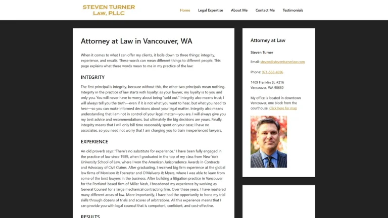 STEVEN TURNER LAW - Vancouver, WA - Attorney in Vancouver