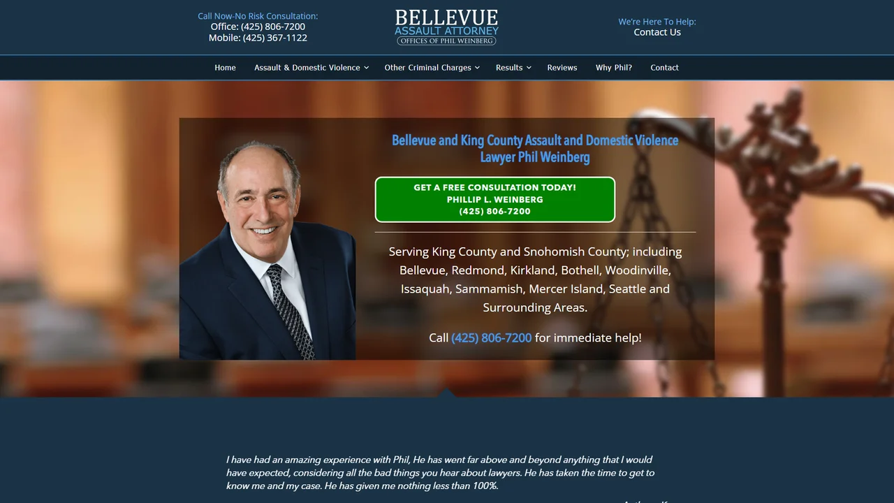 Bellevue Assault Attorney - Phil Weinberg - Bellevue, WA office in Bellevue, Washington