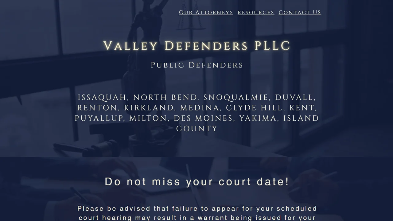 Valley Defenders, PLLC - Bellevue, WA office in Bellevue, Washington