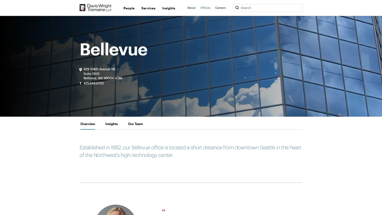 Davis Wright Tremaine LLP - Bellevue, WA office in Bellevue, Washington