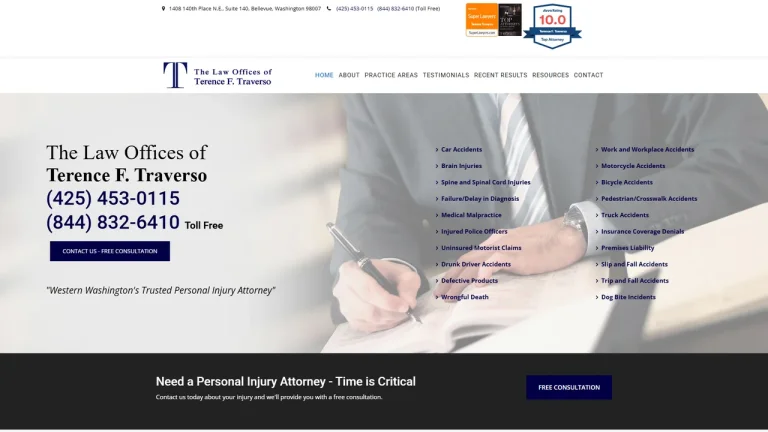 Law Offices of Terence F. Traverso, P.S. - Bellevue, WA - Attorney in Bellevue