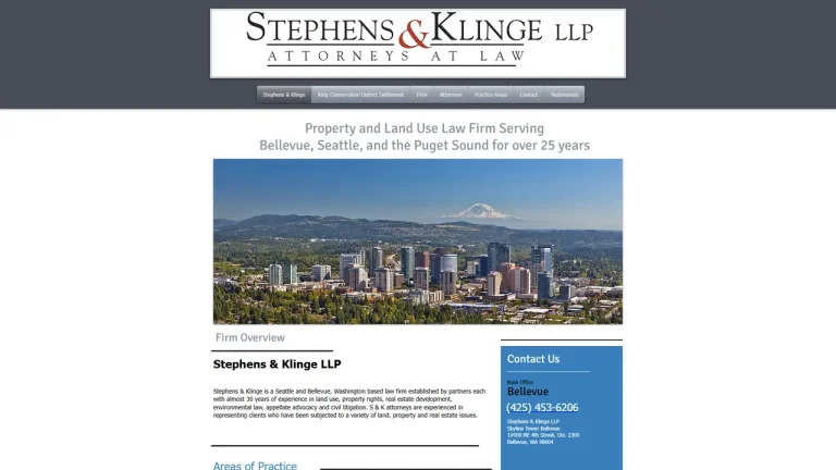 Stephens & Klinge LLP - Bellevue, WA - Attorney in Bellevue