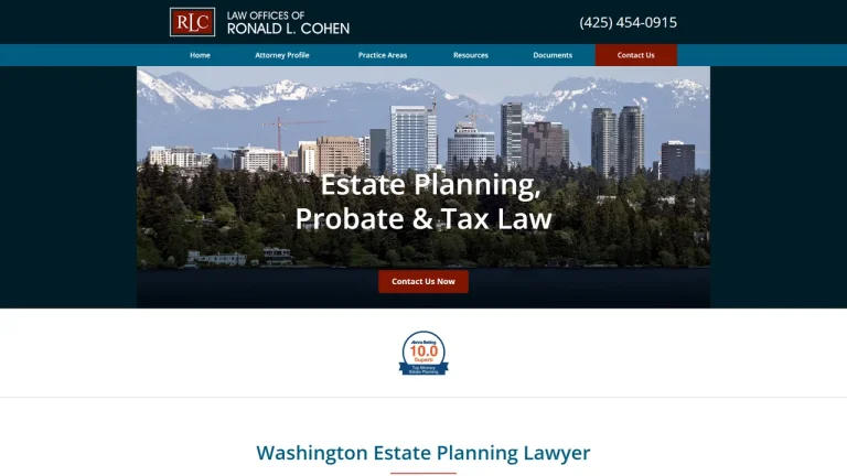 Law Offices of Ronald L. Cohen - Bellevue, WA - Attorney in Bellevue