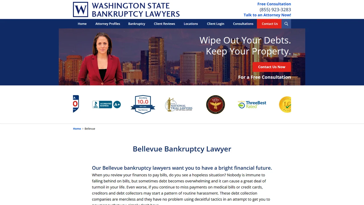 Washington State Bankruptcy Lawyers - Bellevue, WA office in Bellevue, Washington