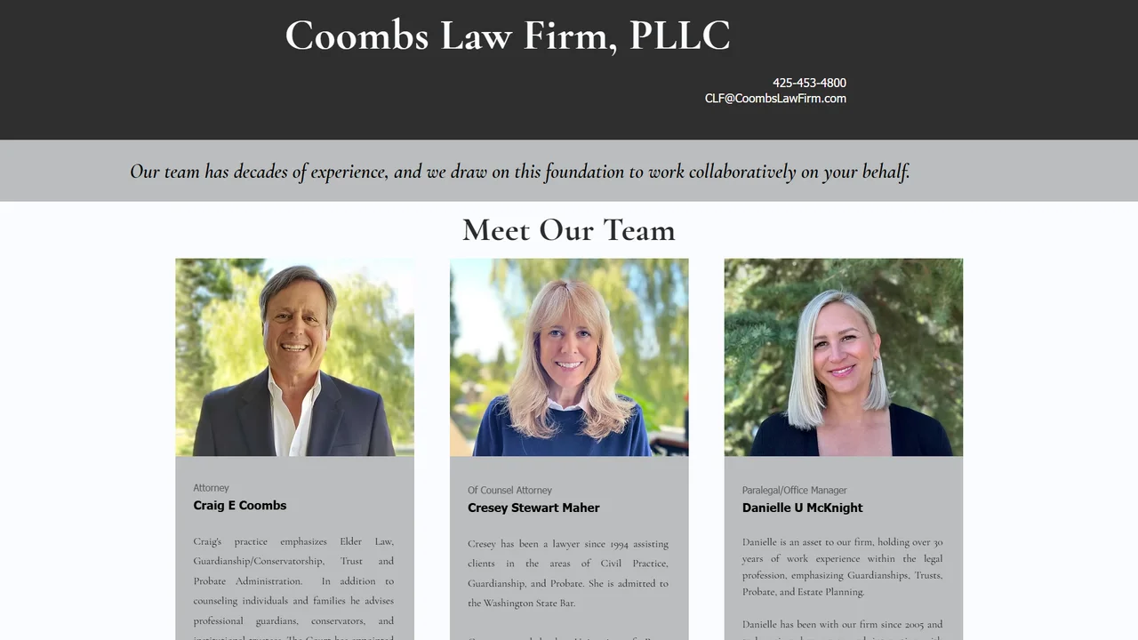 CRAIG E. COOMBS - Bellevue, WA office in Bellevue, Washington