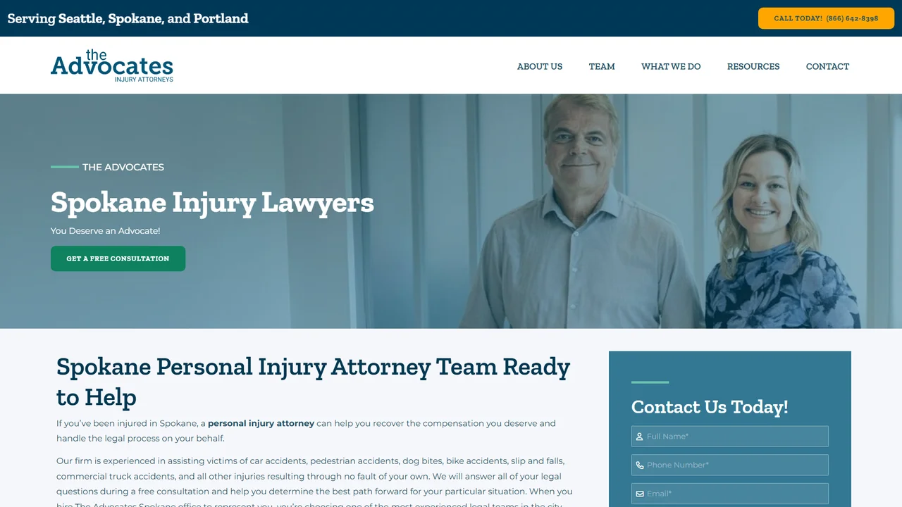 The Advocates Injury Attorneys - Spokane, WA office in Spokane, Washington