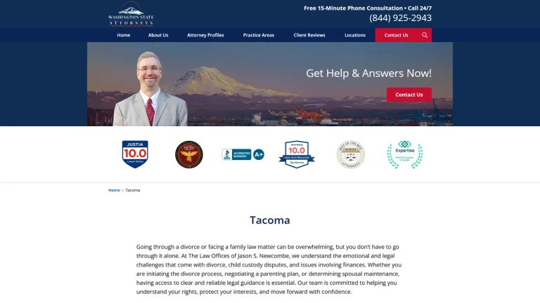 Washington State Attorneys, PLLC - Tacoma, WA - Attorney in Tacoma