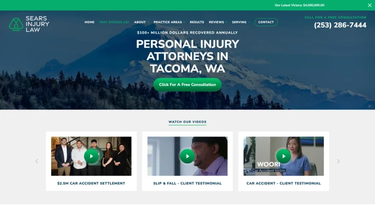 Sears Injury Law, PLLC - Tacoma, WA - Attorney in Tacoma