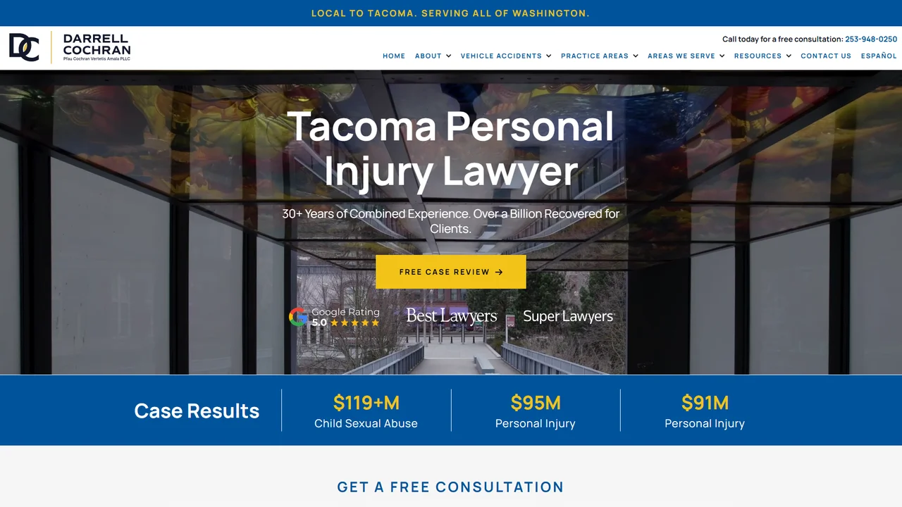 Darrell Cochran Personal Injury Lawyer Tacoma - Tacoma, WA office in Tacoma, Washington