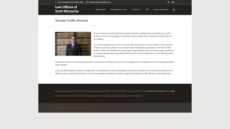 Law Office of Scott Moriarity - Tacoma, WA - Attorney in Tacoma