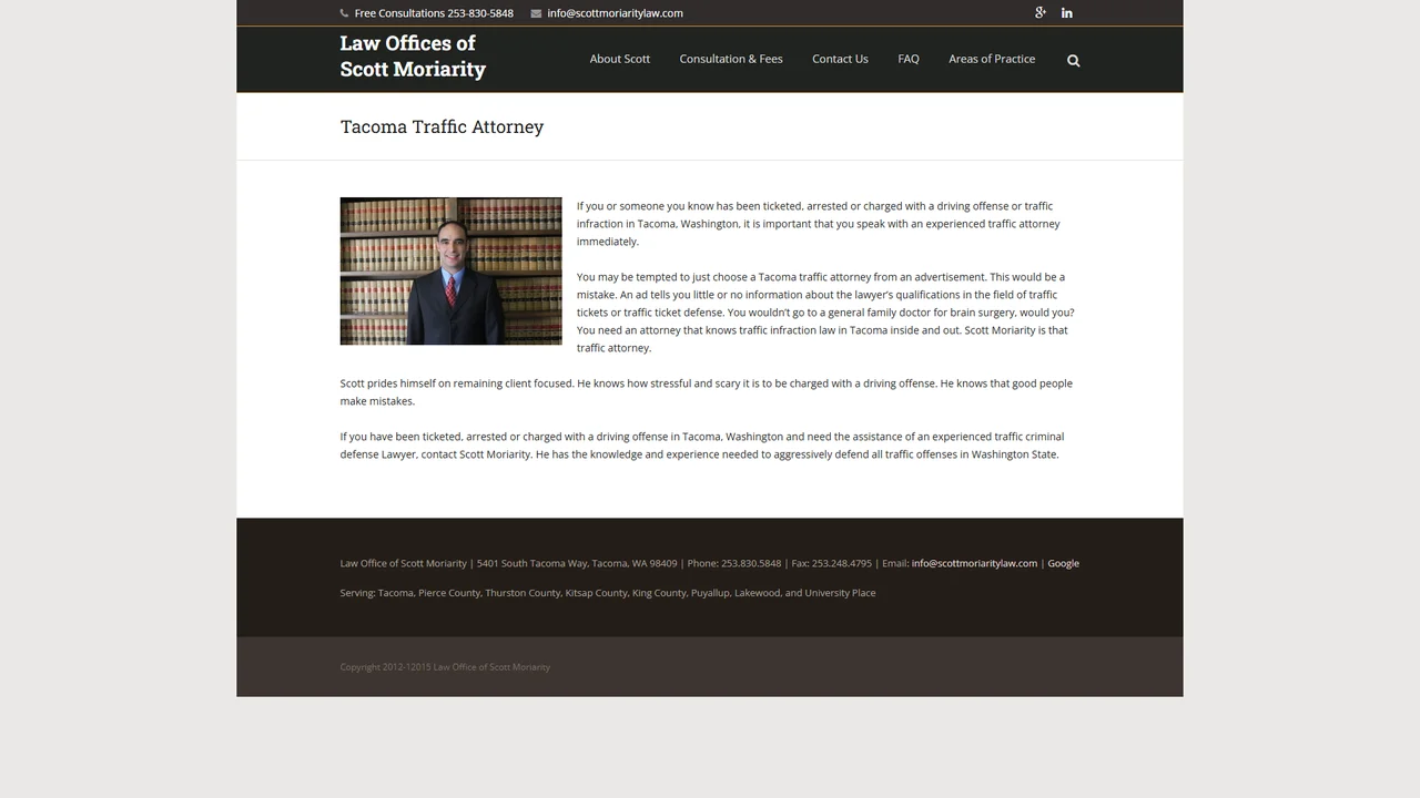 Law Office of Scott Moriarity - Tacoma, WA office in Tacoma, Washington