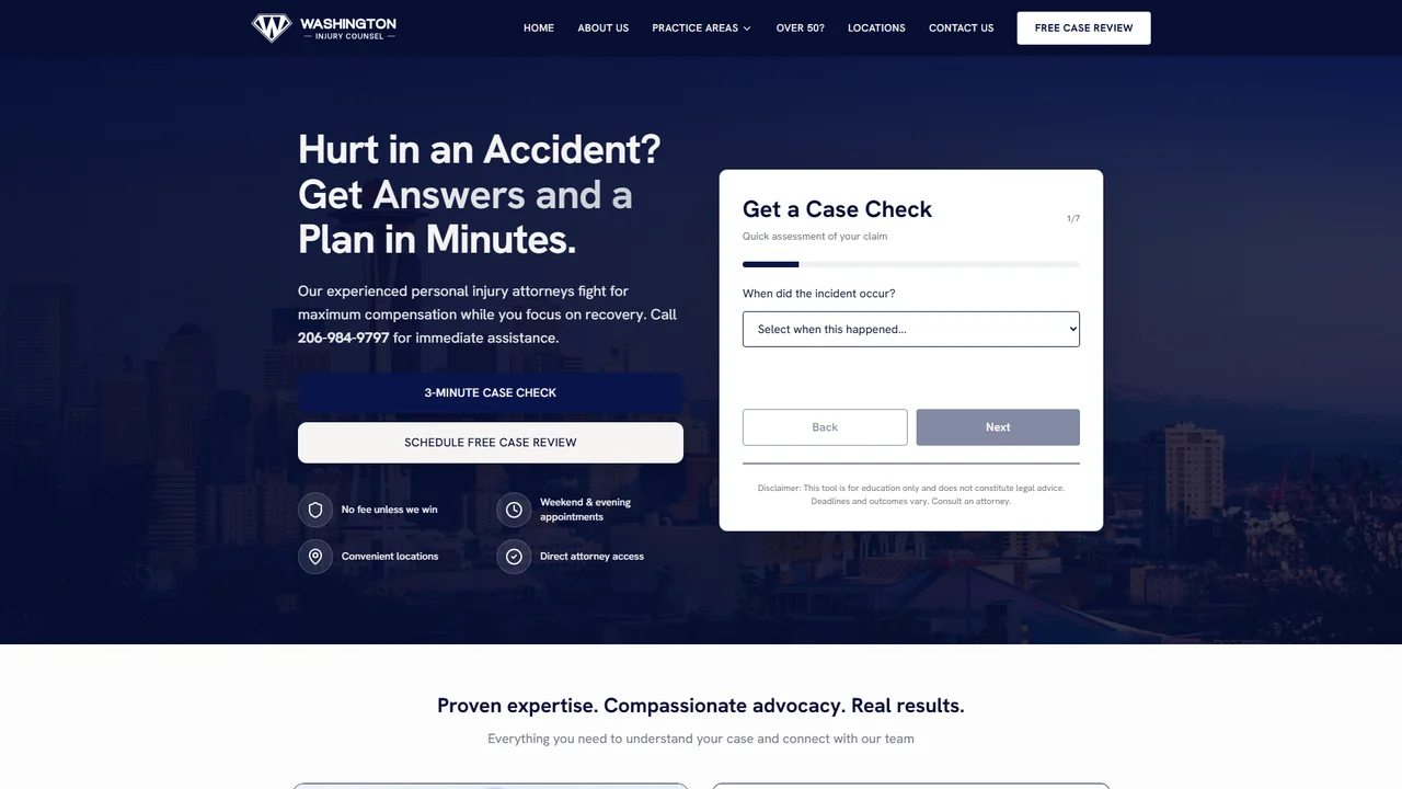 Washington Injury Counsel - Tacoma, WA office in Tacoma, Washington