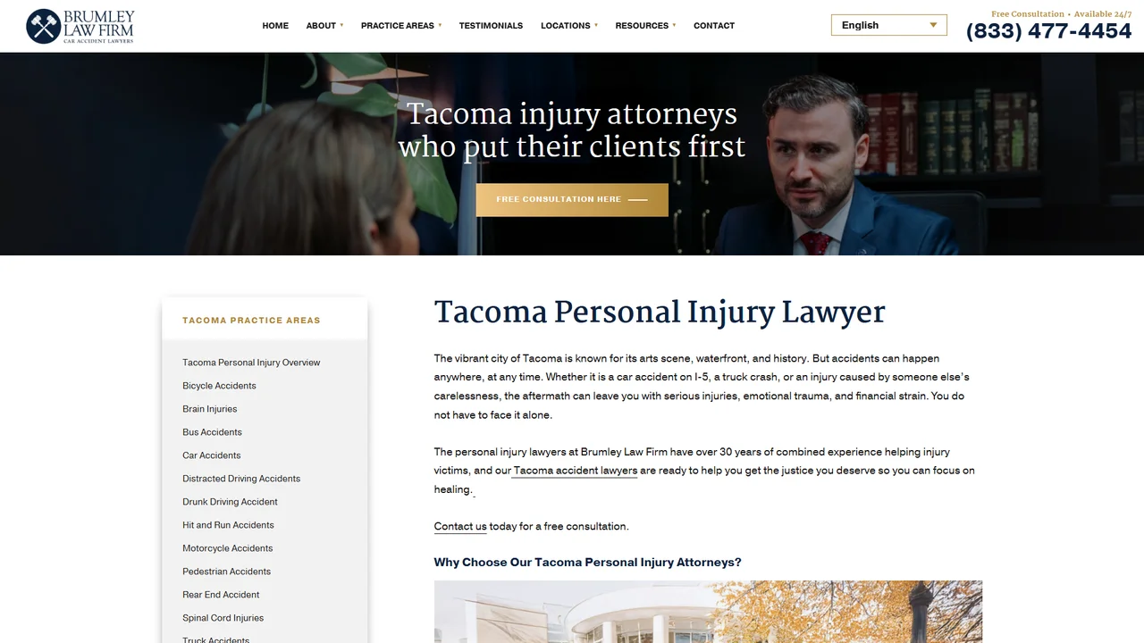 Brumley Law Firm Car Accident Lawyers - Tacoma, WA office in Tacoma, Washington