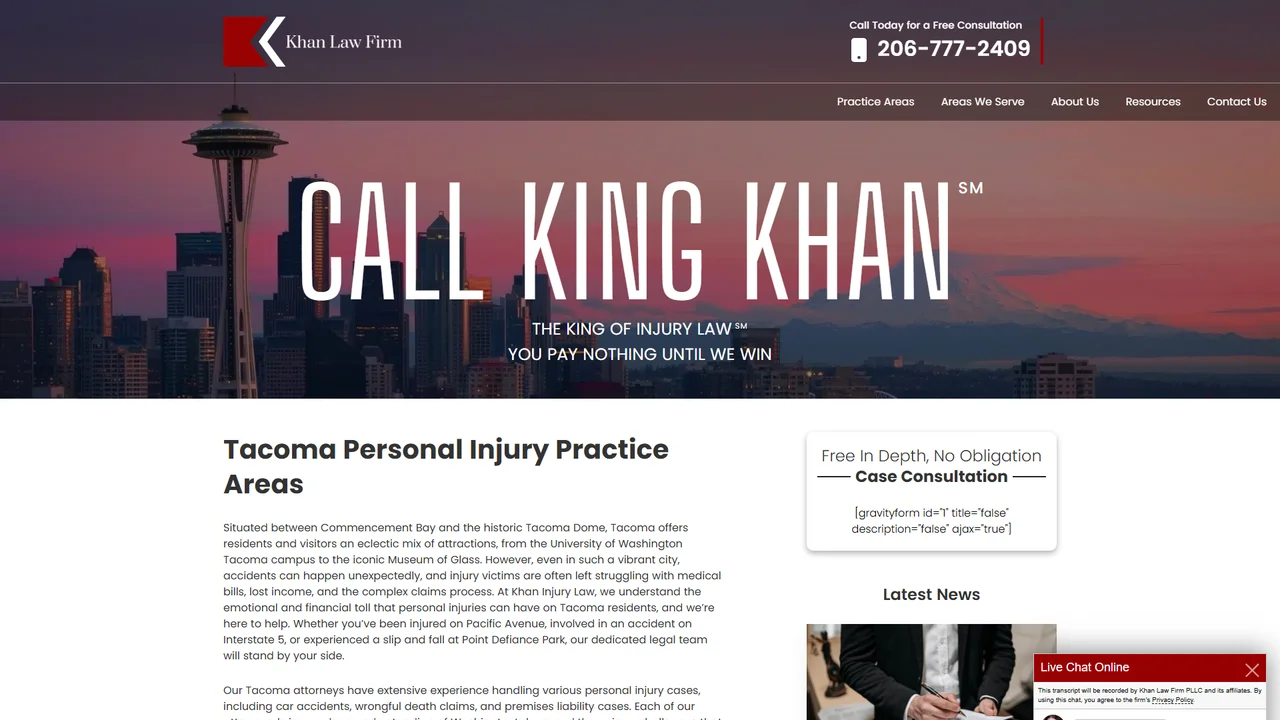 Khan Injury Law - Tacoma - Tacoma, WA office in Tacoma, Washington