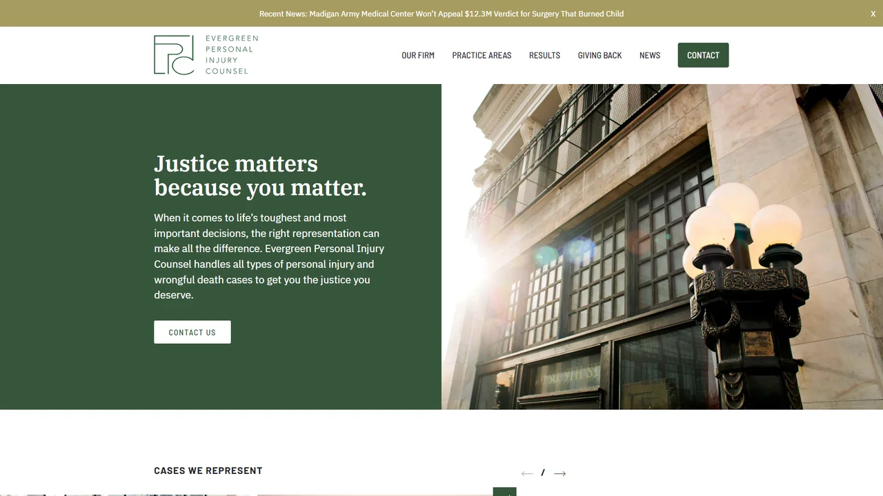 Evergreen Personal Injury Counsel - Tacoma, WA office in Tacoma, Washington
