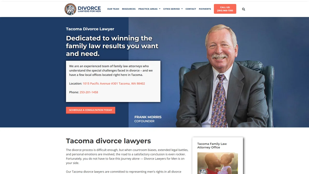 Divorce Lawyers for Men - Tacoma, WA office in Tacoma, Washington