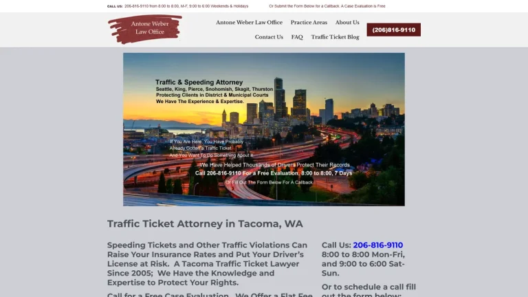 Antone Weber Law Office - Tacoma, WA - Attorney in Tacoma