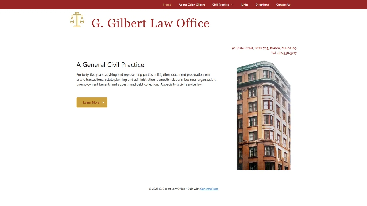 G. Gilbert Law Office - Boston, MA office in Boston, Massachusetts