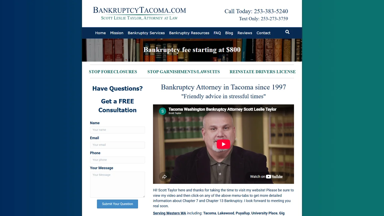 Scott L. Taylor Attorney - Tacoma, WA office in Tacoma, Washington