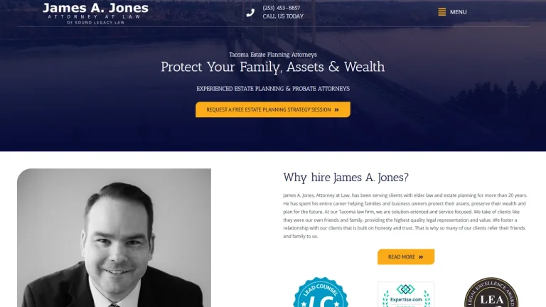 James A. Jones Attorney At Law - Tacoma, WA - Attorney in Tacoma