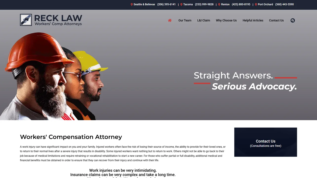 Reck Law - Tacoma, WA office in Tacoma, Washington