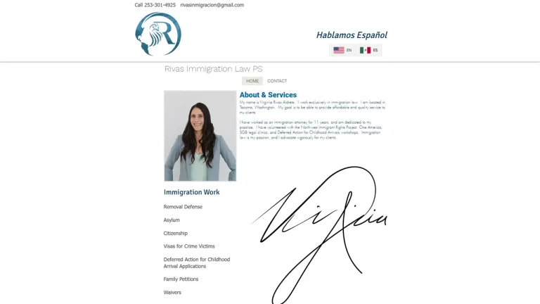 Rivas Immigration Law PS - Virginia Rivas Aldrete - Tacoma, WA - Attorney in Tacoma