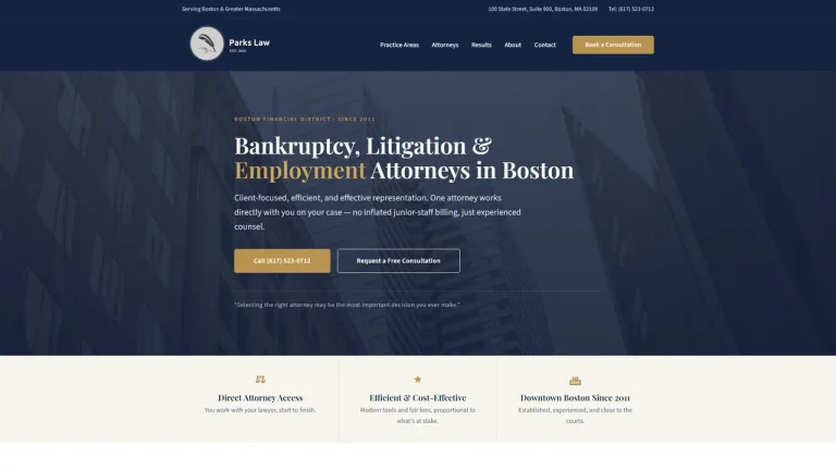Parks Law Offices, P.C. - Boston, MA - Attorney in Boston