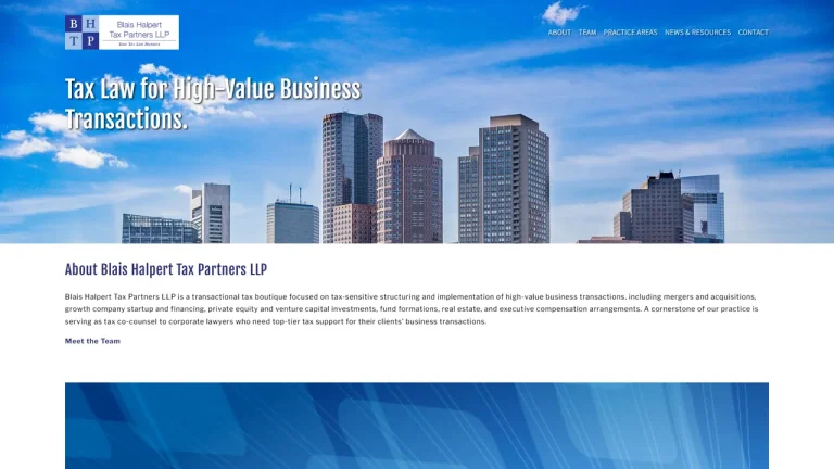 Blais Halpert Tax Partners LLP - Boston, MA - Attorney in Boston