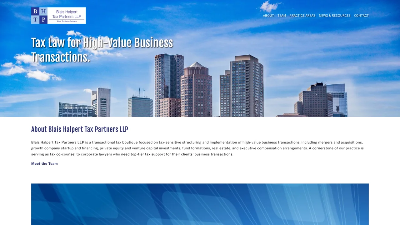 Blais Halpert Tax Partners LLP - Boston, MA office in Boston, Massachusetts