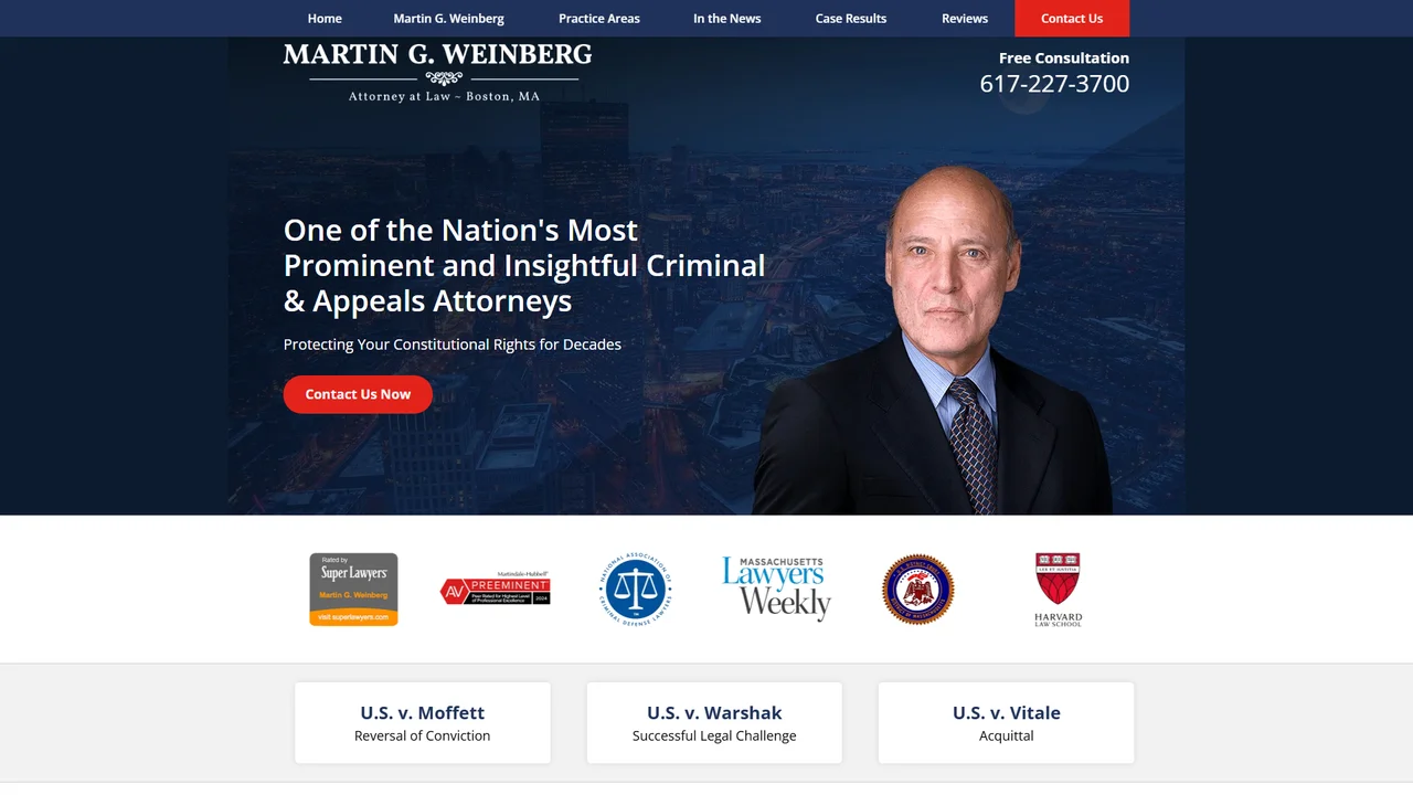 Martin G. Weinberg, Attorney at Law - Boston, MA office in Boston, Massachusetts