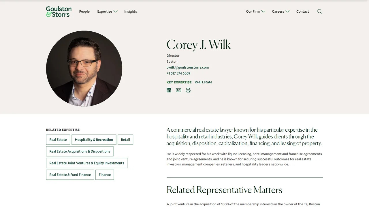 Corey Wilk, J.D. - Boston, MA office in Boston, Massachusetts